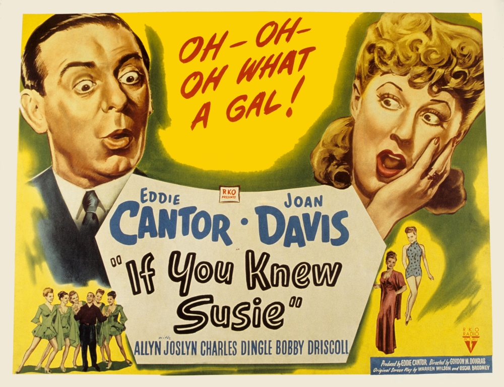 Everett Collection EVCMSDIFYOEC003H If You Knew Susie Eddie Cantor Joan Davis 1948 Movie Poster Masterprint, 14 x 11