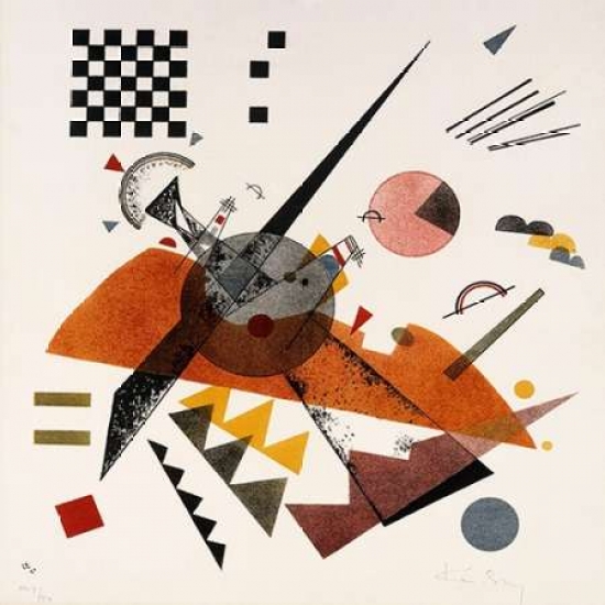 Orange Poster Print by Wassily Kandinsky - 12 x 12 - Small