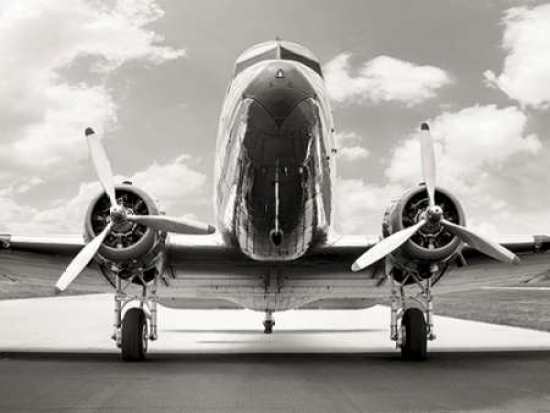 Vintage Dc-3 in Air Field Poster Print by Anonymous, 22 x 28 - Large
