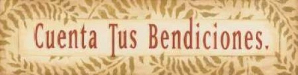 Cuenta Tus Bendiciones Poster Print by Stephanie Marrott - 8 x 24 - Small