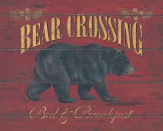 PDXSM493LARGE Bear Crossing Poster Print by Stephanie Marrott, 24 x 30 - Large