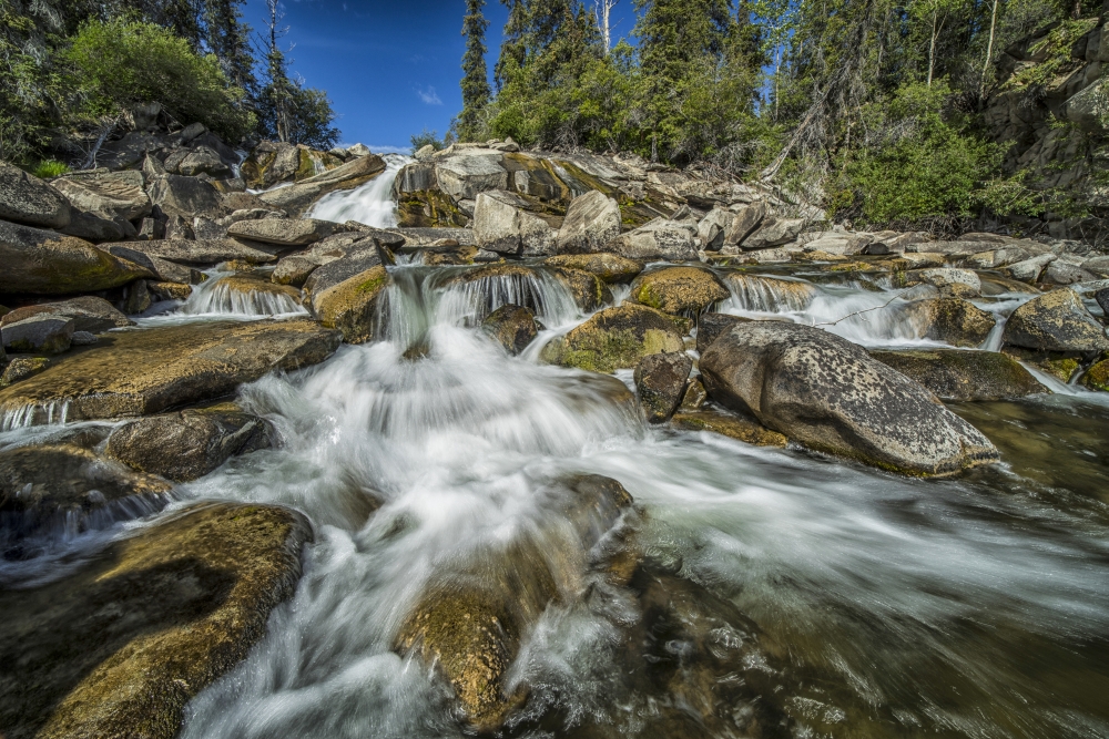 Otter Falls - Yukon Territory Canada Poster Print - 38 x 24 in. - Large