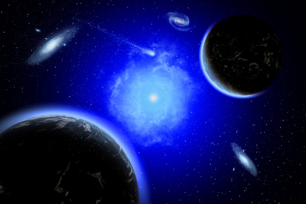 A Young Star System Located in Our Milky Way Galaxy Poster Print - 17 x 11