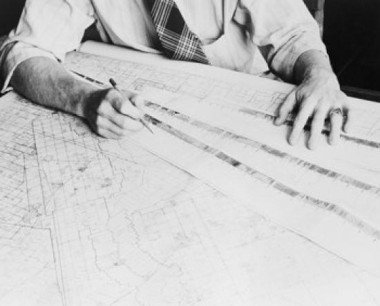 USA Texas Midland Transfer to map of data transcribed on well log will enable the Shell Oil Company map maker in Poster Print - 18 x 24