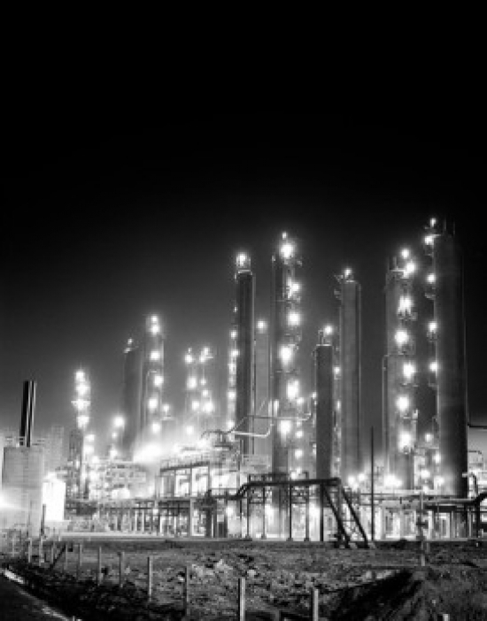 USA Texas Oil Refinery Poster Print - 18 x 24