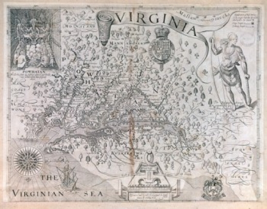 Virginia Map Poster Print, 18 x 24