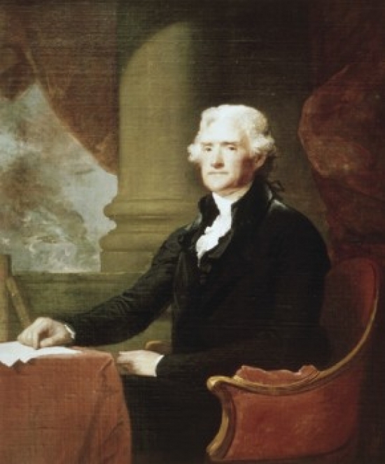 Thomas Jefferson Gilbert Stuart - 1755-1828 American Poster Print - 24 x 36 - Large