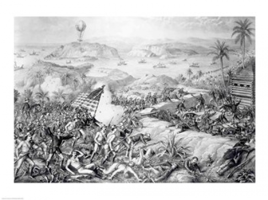 The Capture of El Caney Poster Print - 24 x 18 in.
