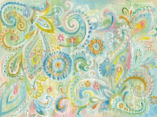 Spring Dream Paisley Poster Print by Danhui Nai - 22 x 28 - Large