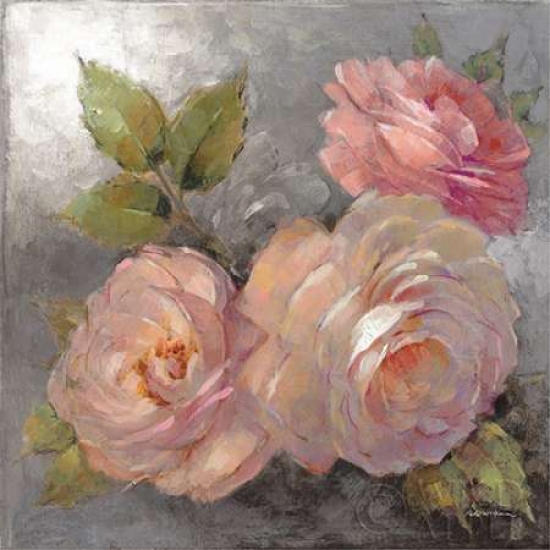 Roses On Gray II Crop Poster Print by Peter Mcgowan, 12 x 12 - Small