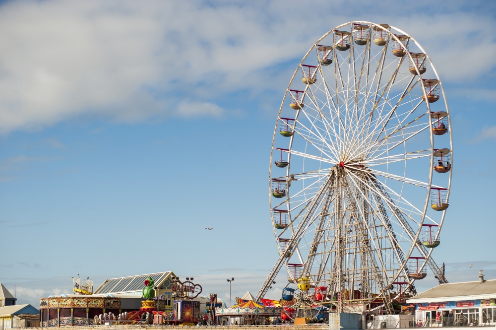 Central Pier - Blackpool Lancashire England Poster Print - 17 x 11 in.