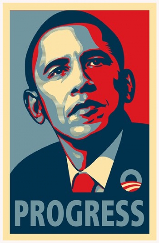 Picture of Pop Culture Graphics MOV421391 RARE Obama Campaign Poster - PROGRESS Movie Poster&#44; 11 x 17