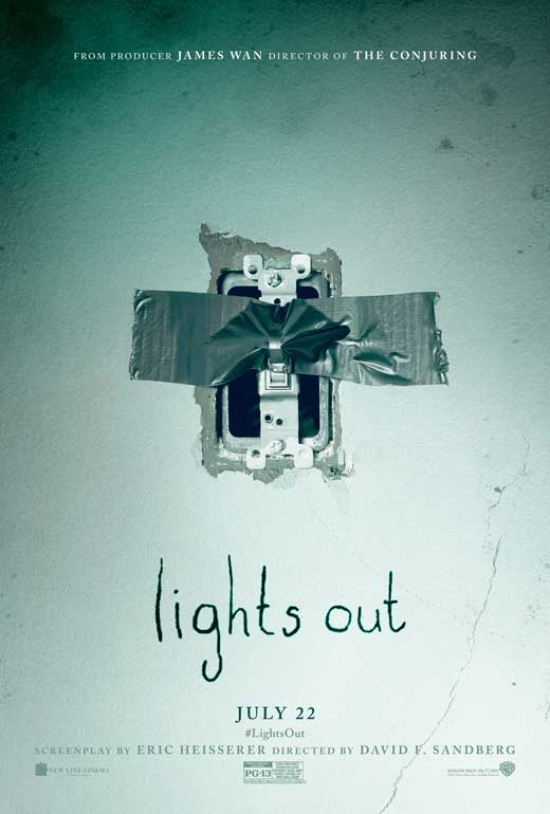 Lights Out Movie Poster, 11 x 17