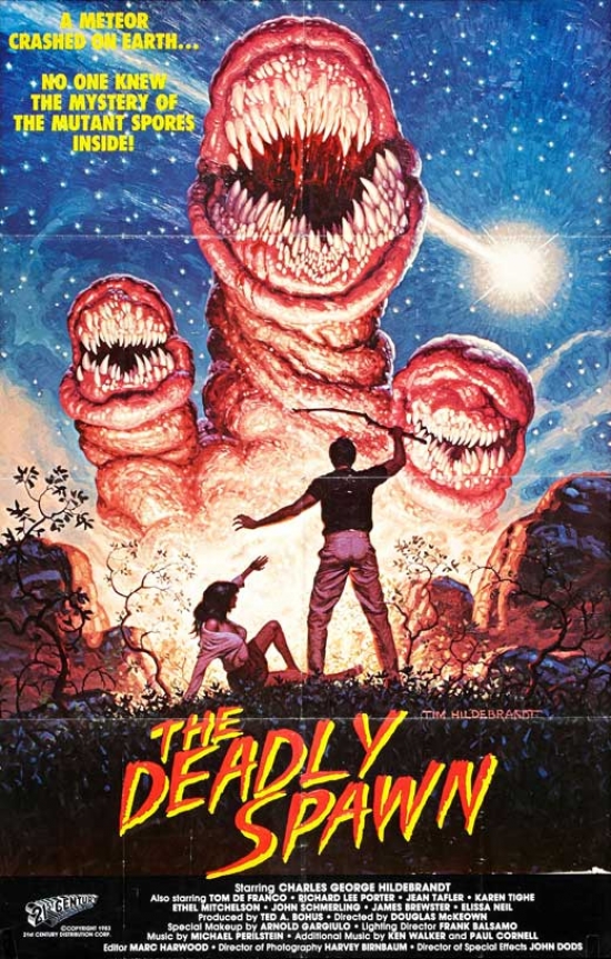 Picture of Pop Culture Graphics MOVAB67011 The Deadly Spawn Movie Poster Print, 27 x 40