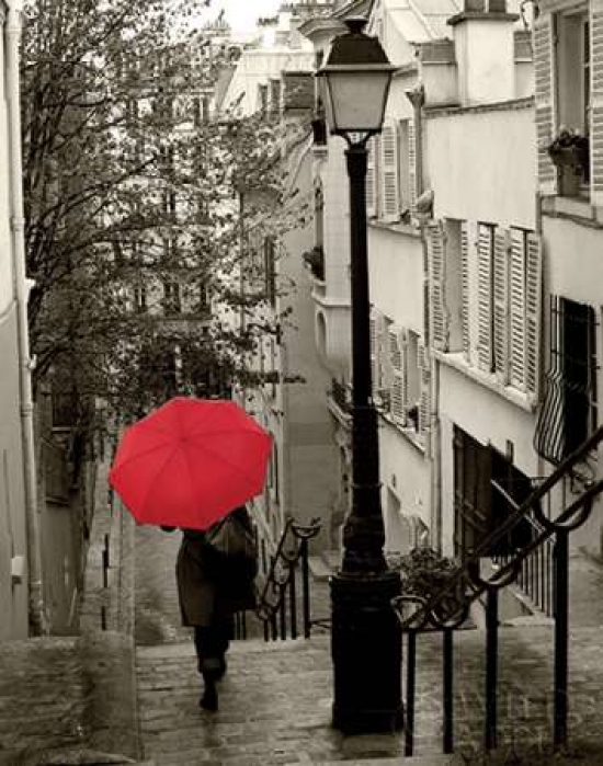 Paris Stroll II Poster Print by Sue Schlabach, 22 x 28 - Large