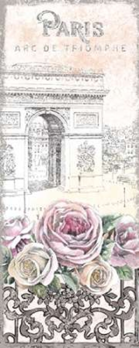 Paris Roses Panel Vii Poster Print by Beth Grove, 10 x 20 - Small