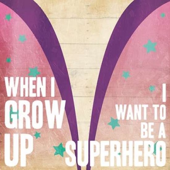 Picture of AD Lines PDXJGSQ364C2SMALL Superhero Girl Power Poster Print by Jace Grey&#44; 12 x 12 - Small