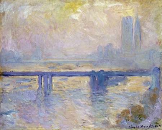 Charing Cross Bridge Poster Print by Claude Monet - 8 x 10 - Small