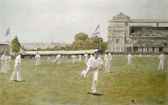 Cricket At Lords Poster Print by W.B. Wollen - 12 x 18 - Small