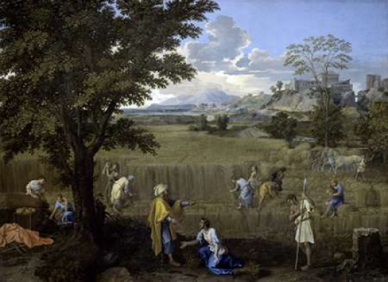 Summer Or Ruth & Boaz Poster Print by Nicolas Poussin, 9 x 12 - Small