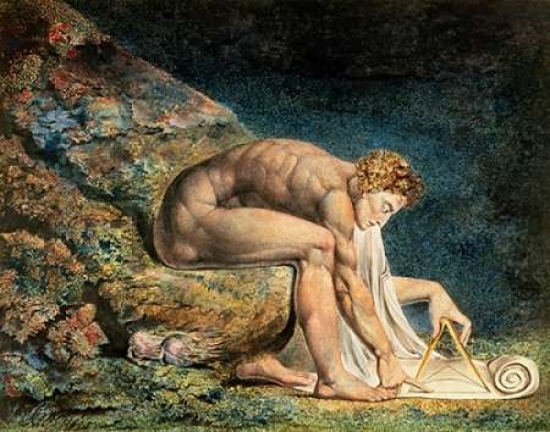 Newton Poster Print by William Blake - 11 x 14 - Small