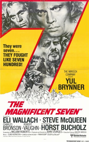 Picture of Pop Culture Graphics MOV213943 The Magnificent Seven Movie Poster, 11 x 17