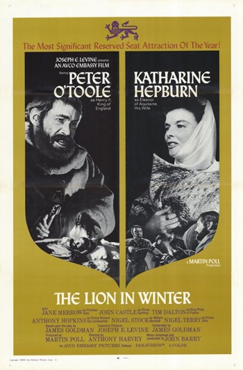 Lion in Winter Movie Poster, 11 x 17