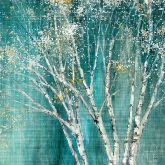 Blue Birch Poster Print by Julia Purinton, 12 x 12 - Small