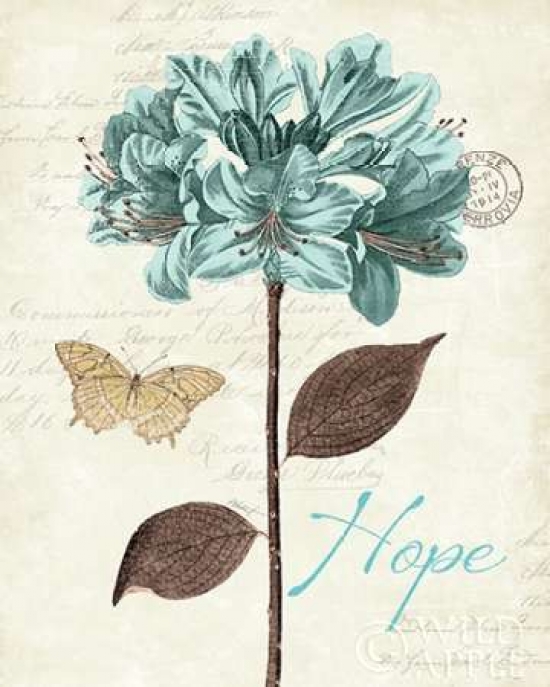 Slated Blue II Poster Print by Katie Pertiet - 8 x 10 - Small