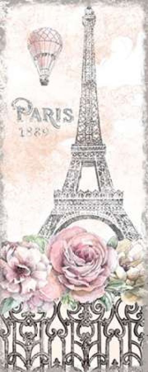 Paris Roses Panel Viii Poster Print by Beth Grove, 10 x 20 - Small