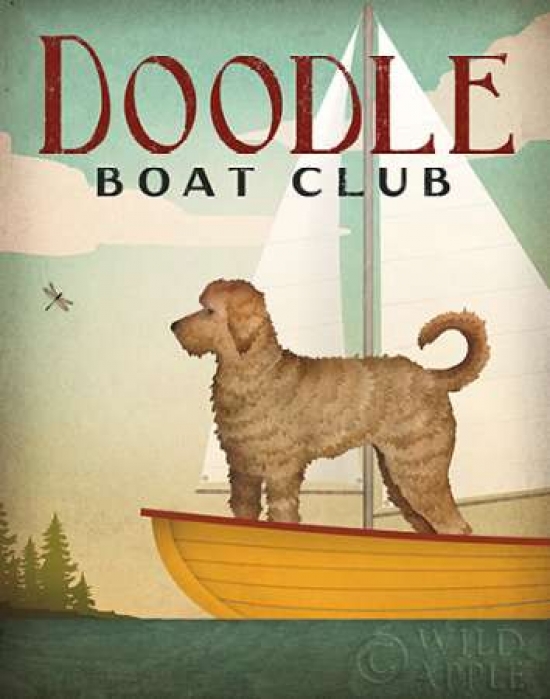 PDX24550SMALL Doodle Sail Poster Print by Ryan Fowler, 8 x 10 - Small
