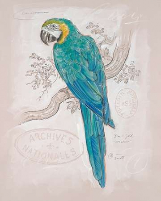 Picture of Art In Motion PDX122BAR1276SMALL Aqua Tropical Poster Print by Chad Barrett&#44; 10 x 12 - Small