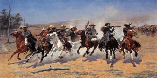 A Dash for Timber Poster Print by Frederic Remington - 24 x 48 - Large