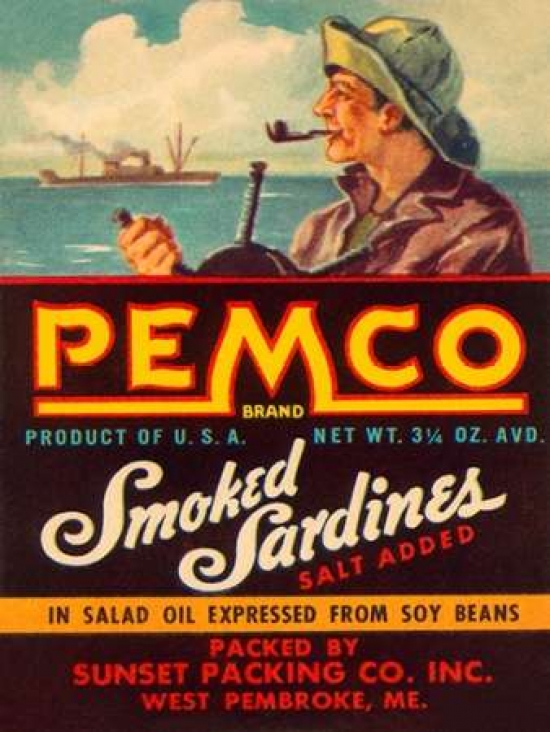 Remco Smoked Sardines Poster Print by Retrolabel - 9 x 12 - Small
