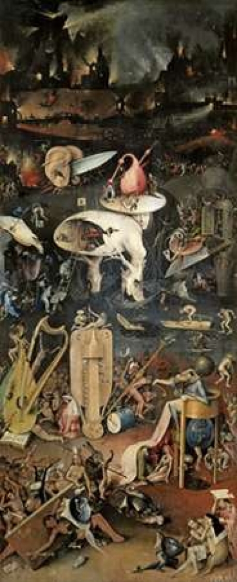 Garden of Earthly Delights - Detail Right Panel Poster Print by Hieronymus Bosch - 10 x 20 - Small
