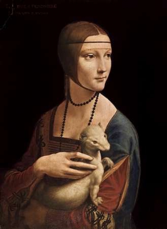 Portrait of Cecilia Gallerani - Lady with An Ermine Poster Print by Leonardo Da Vinci, 20 x 28 - Large