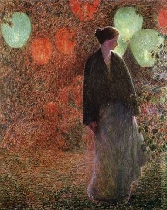 July Night Poster Print by Childe Hassam, 8 x 10 - Small