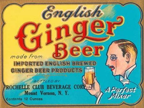 Bentley Global Arts PDX376178LARGE English Ginger Beer Poster Print by Vintage Booze Labels, 18 x 24 - Large