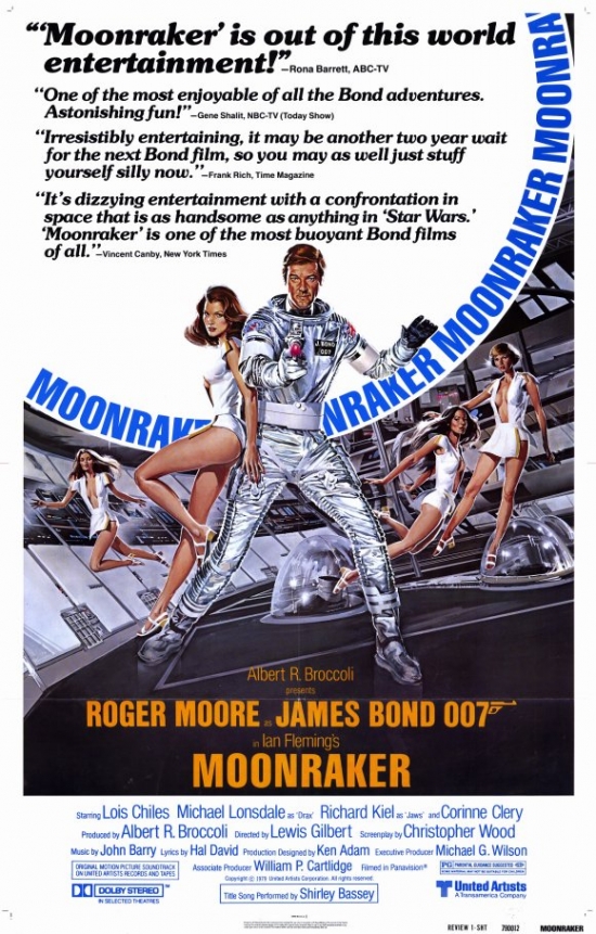 MOVED0846 Moonraker Movie Poster, 11 x 17