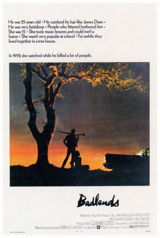 MOVEF9289 Badlands Movie Poster Print, 27 x 40
