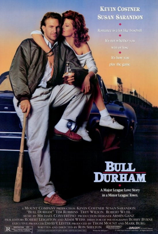 Bull Durham Movie Poster Print, 27 x 40