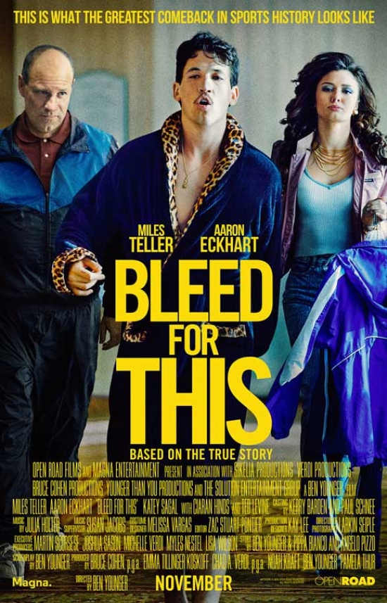 Bleed for This Movie Poster - 27 x 40