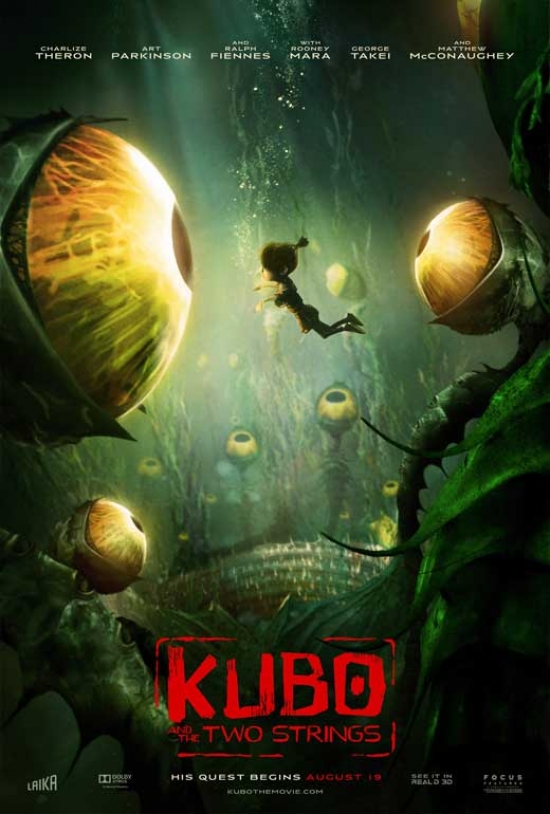 Kubo & The Two Strings Movie Poster - 27 x 40