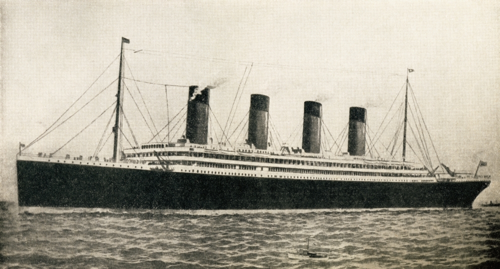 The 46 328 Tons Rms Titanic of The White Star Line Poster Print, 20 x 10