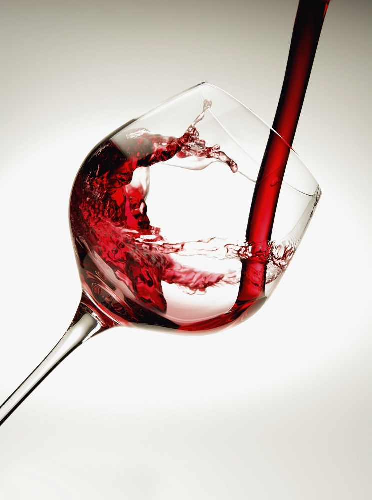 Red Wine Pouring Into A Glass Poster Print, 26 x 36 - Large