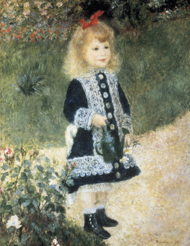 Picture of   Renoir Pierre-Auguste&#44; 1841-1919. A Girl with A Watering Can. 1876 Impressionism. Oil On Canvas. United States of America. Washington. National Gallery of Art. Aisa &  Poster Print&#44; 18 x 24
