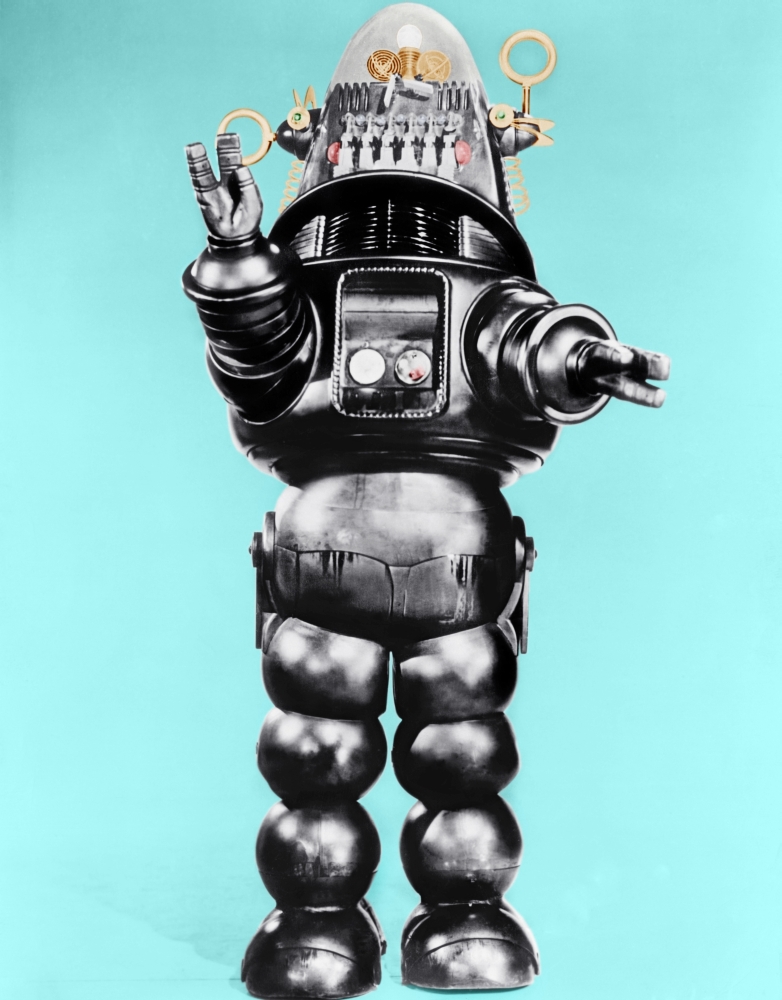 Everett Collection EVCM8DFOPLEC011HLARGE Forbidden Planet Robby The Robot 1956 Photo Print, 16 x 20 - Large