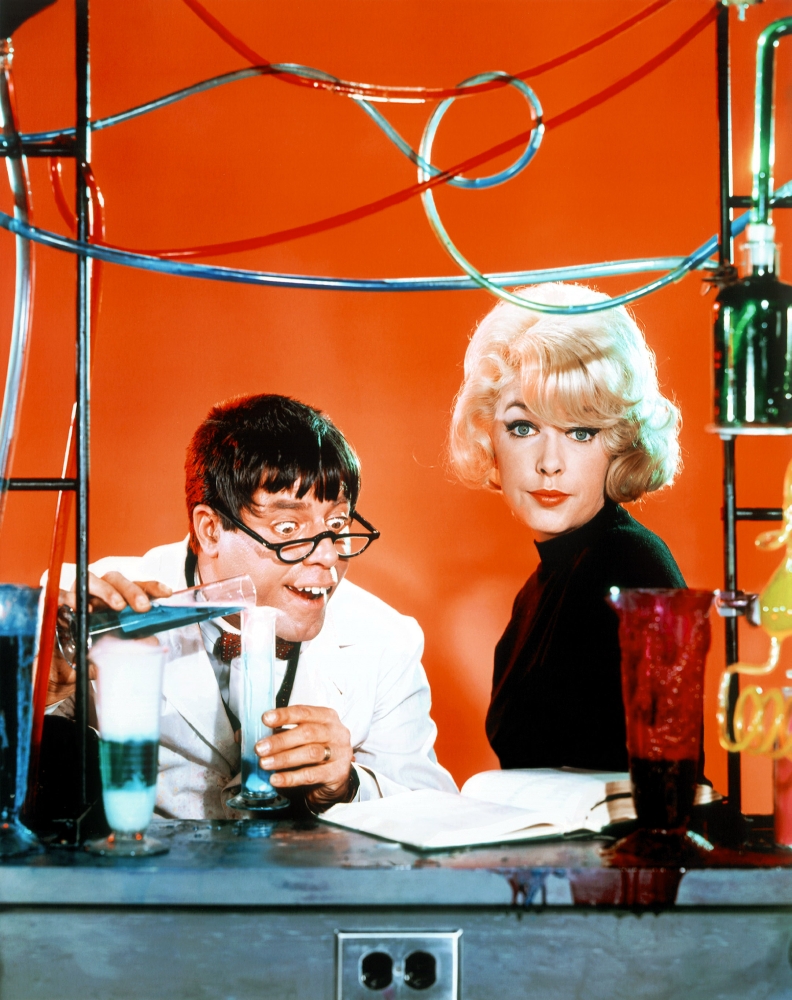 Everett Collection EVCM8DNUPREC009HLARGE The Nutty Professor From Left - Jerry Lewis Stella Stevens 1963 Movie Poster Masterprint, 24 x 36 - Large
