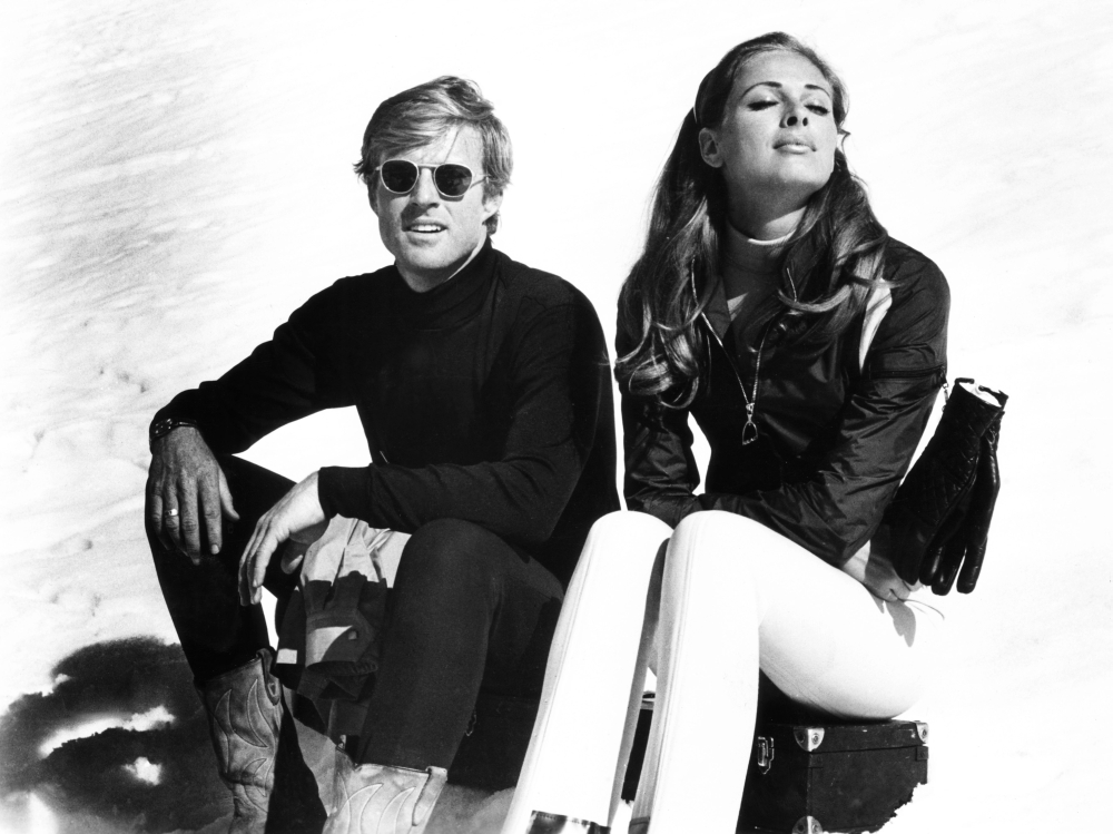 Everett Collection EVCMBDDORAEC026H Downhill Racer From Left - Robert Redford Camilla Sparv 1969 Photo Print, 14 x 11 -  Posterazzi