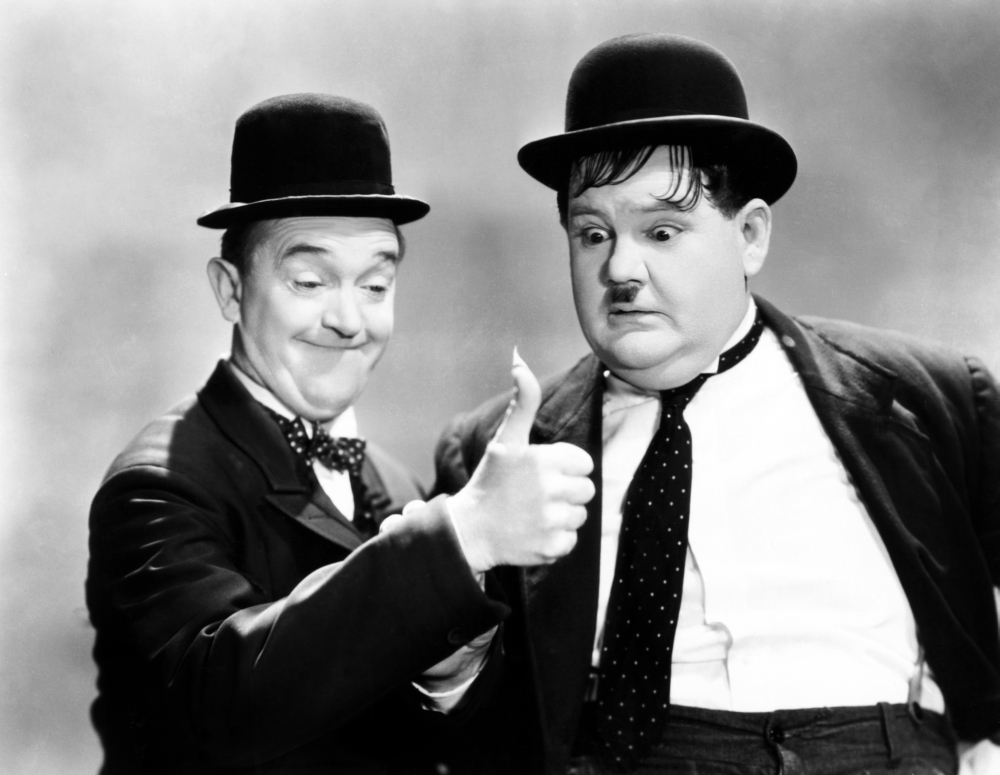 Everett Collection EVCMBDWAOUEC001H Way Out West Stan Laurel Oliver Hardy 1937 Photo Print, 14 x 11 -  Posterazzi